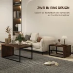 Комплект от 2 масички за кафе HOMCOM, 90 x 48 x 42 см - Image 10