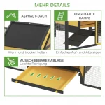 PawHut Кокошарник за малки животни, 2 външни заграждения - Image 9