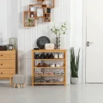 HOMCOM Стелаж за обувки с 4 рафта, бамбук - Image 8