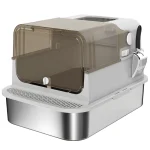 PawHut XXL котешка тоалетна с капак на панти, до 12кг - Image 9