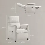 Фотьойл с регулируема поставка HOMCOM с тих мотор - Image 9