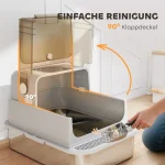 PawHut XXL котешка тоалетна с капак на панти, до 12кг - Image 10