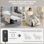 Фотьойл с регулируема поставка HOMCOM с тих мотор - Image 10