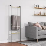 HOMCOM Поставка за кърпи, свободностояща, 4 лостчета - Image 6