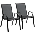 Комплект градински столове Outsunny от 2,  до 120 кг