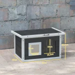 Къщичка за котки и зайци PawHut, с подложка за драскане - Image 10