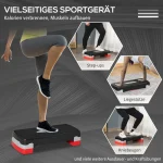 Аеробен степер HOMCOM, регулируем на височина на 2 нива - Image 2