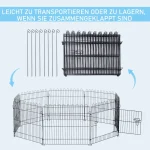 PawHut Кошара за кучета, комплект от 8 части, врата - Image 6