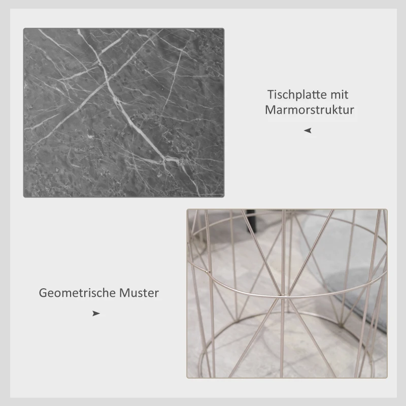 4eM54619a0adb54de.jpg Комплект от 2 подреждащи се странични масички Outsunny - Image 3