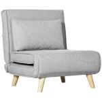 HOMCOM разтегателен стол, регулируема облегалка 6 позиции