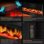 KESSER® Електрическа камина 3D, 9 цветни режима - Image 3