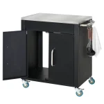 Кухненска количка HOMCOM с колелца, количка за сервиране - Image 3