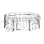 PawHut Кошара за кучета, комплект от 8 части, врата - Image 3