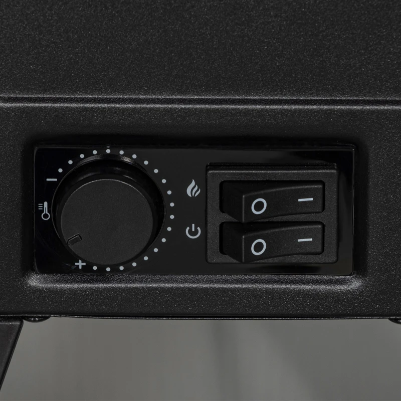 b4i1f7194935c5cb8.jpg Електрическа камина HOMCOM с реалистичен пламък - Image 6