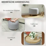 Табуретка HOMCOM, място за съхранение, 56 x 56 x 42 см - Image 3