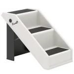 Стълби за кучета PawHut, 3 стъпала, височина 36,5 см