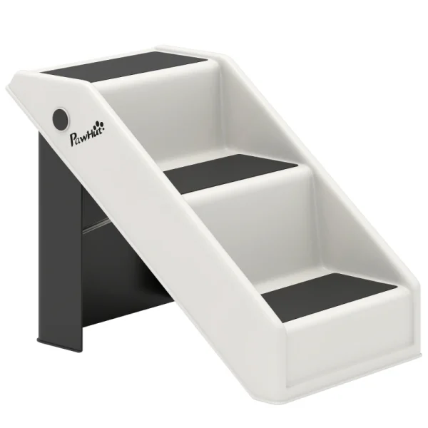 Стълби за кучета PawHut, 3 стъпала, височина 36,5 см