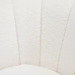 HOMCOM Тапициран фотьойл с форма на черупка - Image 5