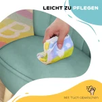 Детско кресло AIYAPLAY, кадифен, за 3-7 г, до 45 кг - Image 5