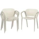 Комплект градински столове Outsunny от 3 бр., до 120 кг - Image 3