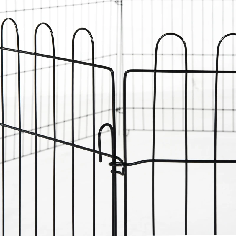 Fkr7a519495215087.jpg PawHut Кошара за кучета, комплект от 8 части, врата - Image 8