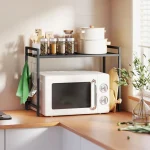 HOMCOM Рафт за микровълнова фурна, 3 куки - Image 5