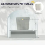 Котешка тоалетна PawHut, неръждаема стомана, XL - Image 6