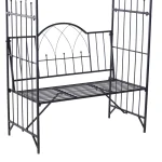 Арка от рози Outsunny с пейка, пейка тип беседка - Image 8