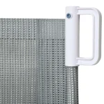 PawHut Стълбищна порта Метална Пластмаса Сива - Image 4