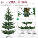 HOMCOM Изкуствена коледна елха 180 см бор със 795 върха - Image 6