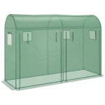 Оранжерия Outsunny с прозорец, врата 300x100x200 см - Image 8