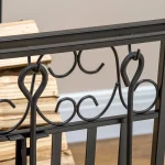 HOMCOM Стойка за дърва за огрев с инструменти за камина - Image 7