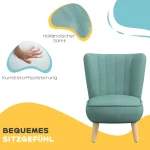 Детско кресло AIYAPLAY, кадифен, за 3-7 г, до 45 кг - Image 7