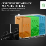 Кош за боклук HOMCOM с 3 отделения x 20 литра - Image 9