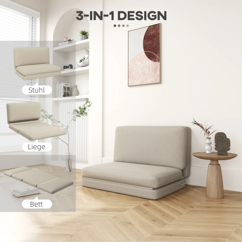 mhX366194f99be7c5.jpg Сгъваем фотьойл с регулируема поставка HOMCOM 2 в 1 - Image 5