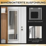 HOMCOM Огледало в цял ръст с LED, димируемо 40x120 см - Image 7