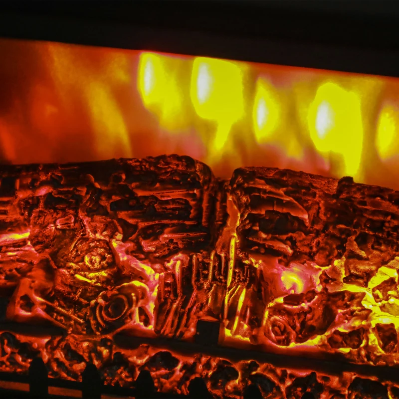 nbr257194935c5cb8.jpg Електрическа камина HOMCOM с реалистичен пламък - Image 7