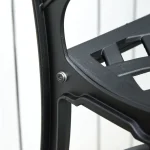 Градинска пейка Outsunny за 2 души, алуминиева, метална - Image 6