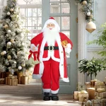 HOMCOM Дядо Коледа 1.15 м Правостоящ с подарък - Image 8