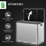 Кош за боклук HOMCOM с 3 отделения x 20 литра - Image 10