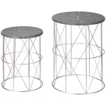 Комплект от 2 подреждащи се странични масички Outsunny - Image 10