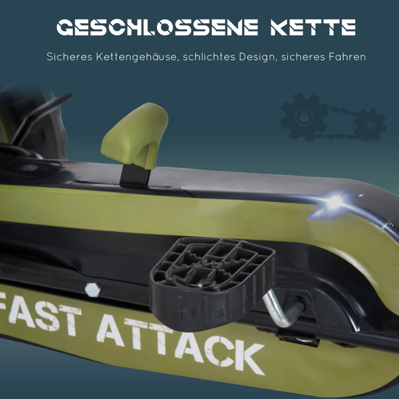 SFab6d19493f36807.jpg HOMCOM Картинг кола с педали и ръчна спирачка, 3+ - Image 5