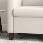 Тапициран фотьойл HOMCOM с имитация на лен, пяна - Image 9