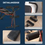 Регулируема лежанка за тежести HOMCOM с еластично въже - Image 8