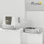 Котешка тоалетна PawHut, неръждаема стомана, XL - Image 10