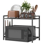 HOMCOM Рафт за микровълнова фурна, 3 куки - Image 9