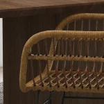 Комплект от 2 кухненски стола HOMCOM в бохо стил, PE ратан - Image 8