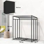 Стойка за дърва за огрев Outsunny, 300 кг, 140 x 70 x 154 см - Image 9