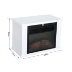 Електрическа камина HOMCOM с нагревател, с LED,600/1200W - Image 8