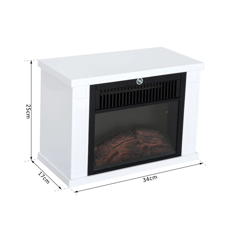 u3O4d81837d7585b9.jpg Електрическа камина HOMCOM с нагревател, с LED,600/1200W - Image 8